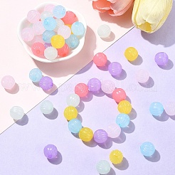 120шт 6 цвета имитация желе акриловые бусины&nbsp;MACR-YW0003-22