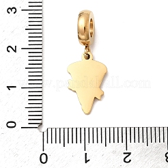 304 нержавеющая сталь эмалированная европейские подвески-шармы&nbsp;STAS-D153-05B-G