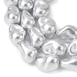 Нити бусин из гальванизированного непрозрачного стекла&nbsp;EGLA-H113-08B