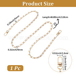 1 шт. цепные ручки для сумок из искусственной кожи и алюминия&nbsp;AJEW-CL0001-27A
