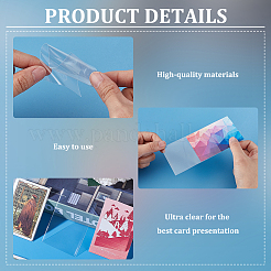 100 шт. прямоугольные целлофановые конверты для карточек из ОПП&nbsp;OPP-WH0001-03