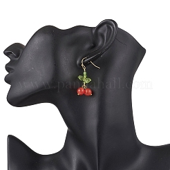 6 пара сережек-подвесок «кошачий глаз»&nbsp;EJEW-JE06492