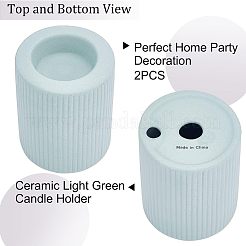 Подсвечник из керамической посуды&nbsp;DJEW-WH0068-01B