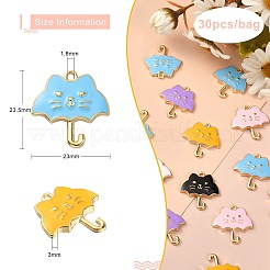 30шт 6 цвета сплава эмалевые подвески&nbsp;ENAM-CJ0002-65