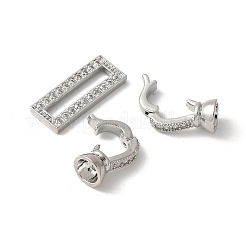 Проложить латунный прозрачный кубический цирконий над застежками&nbsp;KK-M320-14P