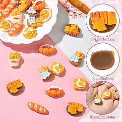 30шт 6 стиля непрозрачные кабошоны из смолы&nbsp;RESI-CJ0004-29