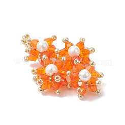 Подвески из имитированного австрийского хрусталя и стеклянных бусин&nbsp;PALLOY-MZ01060-01