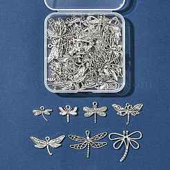 50 шт. подвески в виде стрекоз из сплава в тибетском стиле в двух стилях&nbsp;TIBEP-FS0001-43