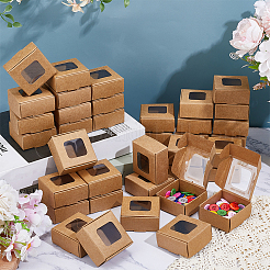 60 квадратная складная креативная коробка из крафт-бумаги&nbsp;CON-BC0007-72A