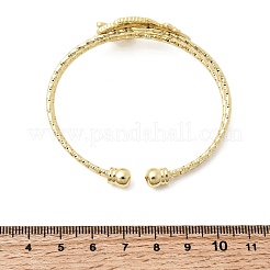 Латунь манжеты браслеты&nbsp;BJEW-F526-07G