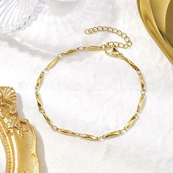 Браслеты из прямоугольной цепи из нержавеющей стали 304 для женщин и мужчин&nbsp;BJEW-JB10272-02