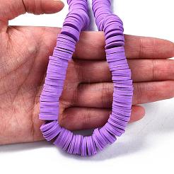 Плоские круглые бусины из глины ручной работы полимерные&nbsp;CLAY-R067-12mm-01