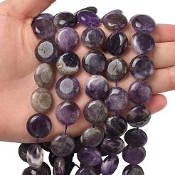 Природный аметист нитей бисера&nbsp;G-L648-B25-15mm