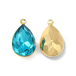 Стеклянные подвески из латуни с покрытием стойки&nbsp;KK-A177-22G