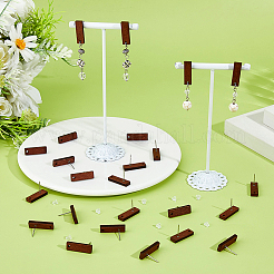 60 шт. фурнитура для сережек-гвоздиков из осины&nbsp;WOOD-DC0001-35A