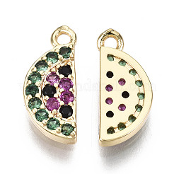 Латунные микро кубические циркониевые прелести&nbsp;X-KK-N231-154-NF