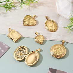 6 шт. 6 подвески-медальоны из нержавеющей стали 316&nbsp;STAS-TA0003-40