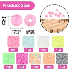 10 г стеклянных бусин&nbsp;SEED-YW0003-03A