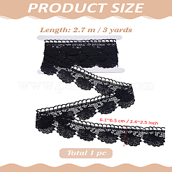 3 ярд полиэстеровой кружевной отделки в форме цветка-ракушки&nbsp;OCOR-LP0002-33A