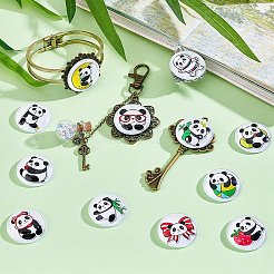 1 набор стеклянных кабошонов&nbsp;GGLA-PH0001-65H