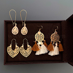 Наборы сережек-подвесок из сплава&nbsp;WH-WG30176-01