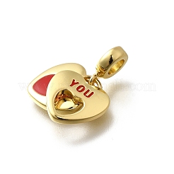 Латунь эмаль подвески&nbsp;KK-P295-05G-02