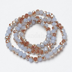 Стеклянные бусины с гальваническим покрытием &nbsp;LS-EGLA-A034-J6mm-J05