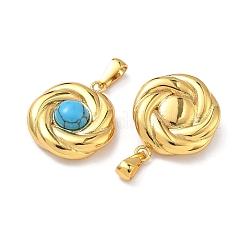 Нержавеющая сталь 304 с подвесками из синтетической бирюзы&nbsp;STAS-L309-21A-G