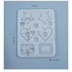 Силиконовые Молды для кулонов и ссылок смешанной Молды&nbsp;X-DIY-K031-05