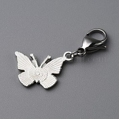 Подвеска из эмали из сплава бабочки HJEW-WH0042-73C