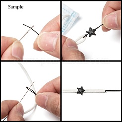 Звездный замок из пластикового шнура из ПВХ для крышки рта&nbsp;KY-D013-01B
