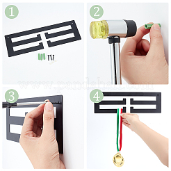 Железные держатели медалей&nbsp;AJEW-WH0258-330A