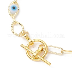 Браслет ручной работы из пластиковых звеньев&nbsp;AJEW-JB01565