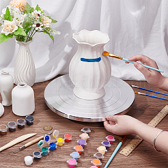 Алюминиевый двухсторонний поворотный круг для керамического скульптурного круга&nbsp;TOOL-WH0816-005P-03