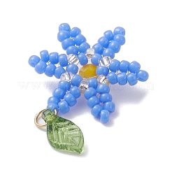 Подвески-цветы из стеклянных бусинок&nbsp;PALLOY-TA00345-03