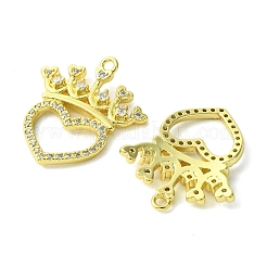 Кулоны из экологически чистой латуни с микропаве и кубическим цирконием&nbsp;KK-A204-15G