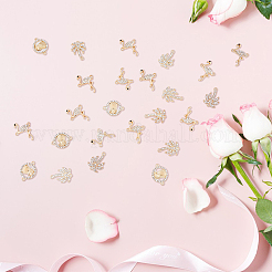 60 шт. 3 стиля летняя тема сплав кристалл стразы соединительные подвески&nbsp;ALRI-DC0001-02