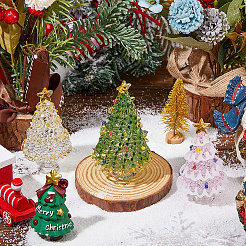 3 шт. 3 стиля стеклянных украшений для рождественской елки&nbsp;DIY-DC0008-25