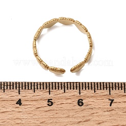 Открытые кольца-манжеты в форме сердца из нержавеющей стали 304 для женщин&nbsp;RJEW-A091-14G