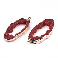 Большие подвески из смолы друзы из геодезии&nbsp;LS-RESI-S366-23M