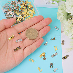 60 шт. 3-х цветные застежки-кнопки из сплава&nbsp;FIND-GL0002-01