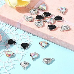 18 шт. 3-цветные литые стеклянные звенья/соединители&nbsp;GLAA-FS0001-95