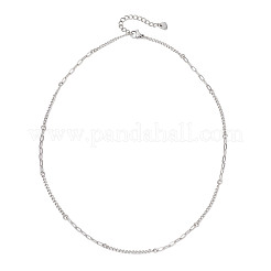 Ожерелья из витой цепи из нержавеющей стали 304 для женщин и мужчин&nbsp;NJEW-JN05798