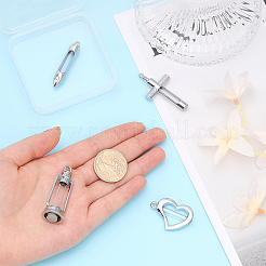 4 комплект из 4 стеклянных подвесок в виде бутылок желаний&nbsp;GLAA-CA0001-50