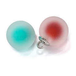 Круглые подвески из матовой смолы&nbsp;RESI-U002-09