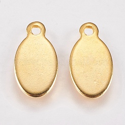 201 нержавеющая сталь штампованные пустые бирки подвески&nbsp;STAS-G173-06G-6x12mm