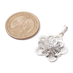 Подвески латунные горный хрусталь&nbsp;PALLOY-JF02513-06