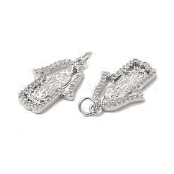 Латунные микро проложить кубического циркония подвески&nbsp;KK-E068-VB084