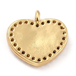 Позолоченные латунные подвески из прозрачного кубического циркония с микропаве&nbsp;ZIRC-L097-034D-G