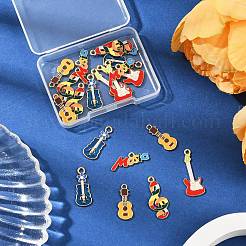 20 шт. 5 стиля музыкальных инструментов сплав эмалированные подвески&nbsp;FIND-FP0002-93